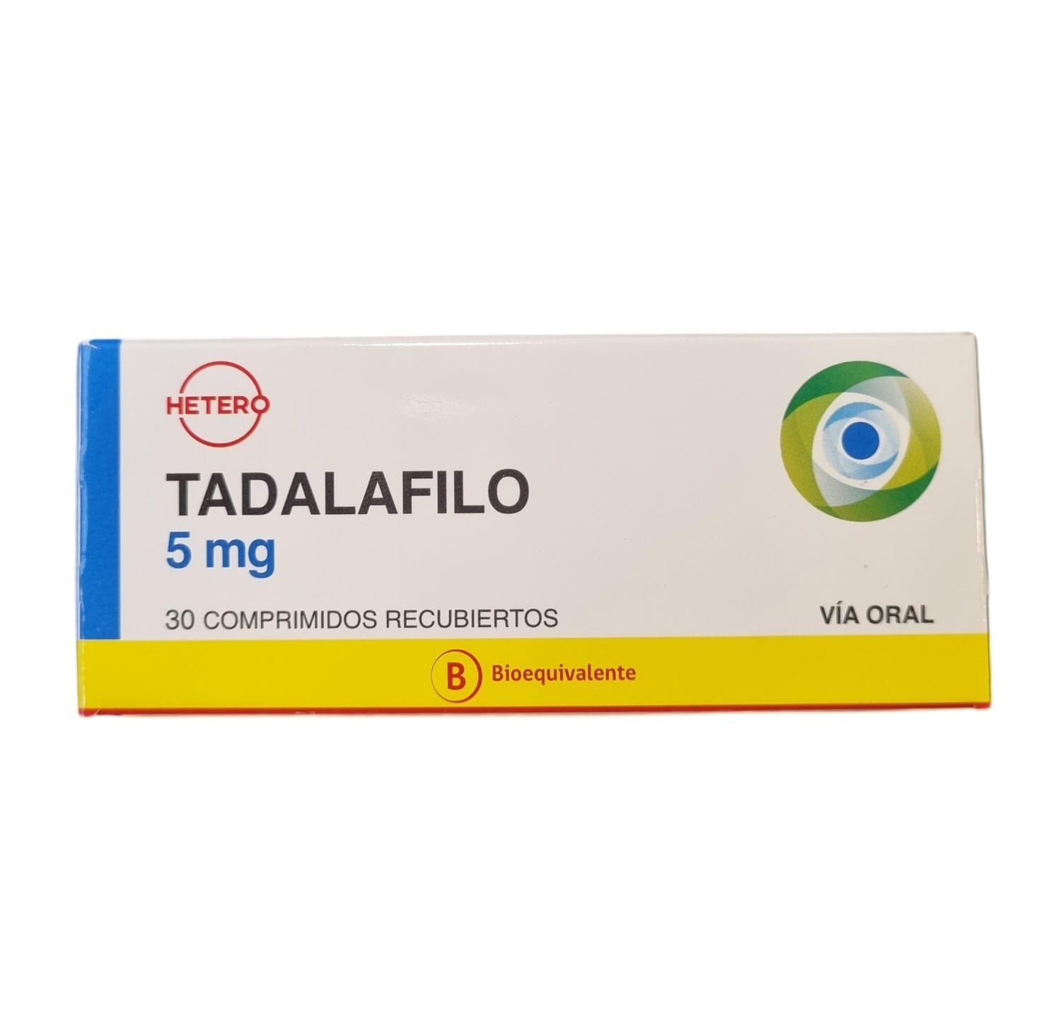 Tadalafilo 5 mg x 30 comprimidos recubiertos HETERO
